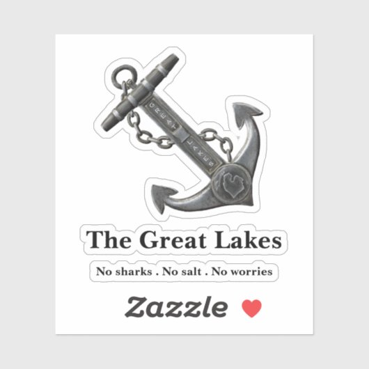 Het ontwerp van de Grote Meren, het nautische anke Sticker (Vel)