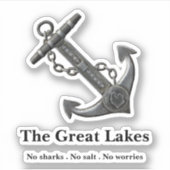 Het ontwerp van de Grote Meren, het nautische anke Sticker (Voorkant)
