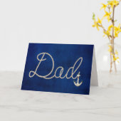 Het ontwerp van de helling met anker Birthday Kaart (Gele Bloem)