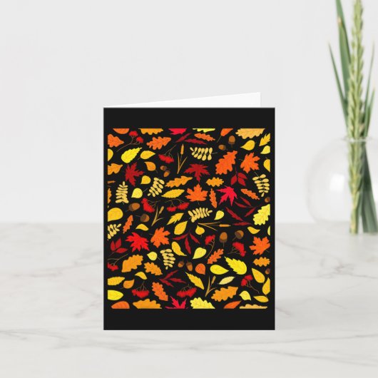 Het ontwerp van de Herfst van het herfstpatroon va Kaart (Voorkant)