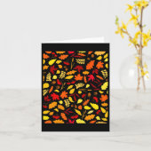 Het ontwerp van de Herfst van het herfstpatroon va Kaart (Gele Bloem)