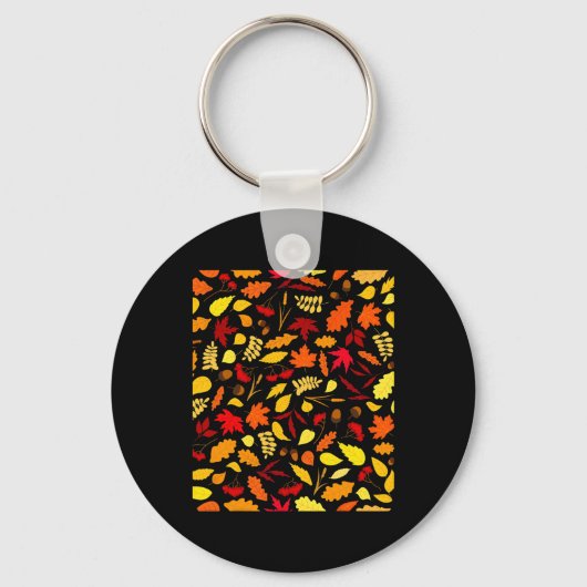Het ontwerp van de Herfst van het herfstpatroon va Sleutelhanger (Voorkant)