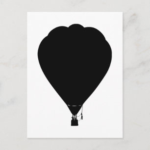 Het ontwerp van de hete luchtballon briefkaart