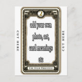 Het ontwerp van de High Priestess Tarot Kaart (Voorkant)