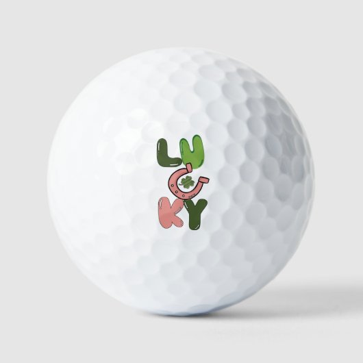 Het ontwerp van de Irish Hoefijzer Charm Golfballen (Voorkant)