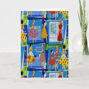 het Ontwerp van de jaren '50Huisvrouw Kaart