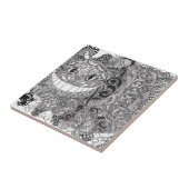 Het Ontwerp van de Kat van Cheshire Tegeltje (Zijkant)