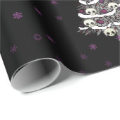 Het Ontwerp van de Koel Gothic met Boom en Skuls Cadeaupapier (Rol Hoek)