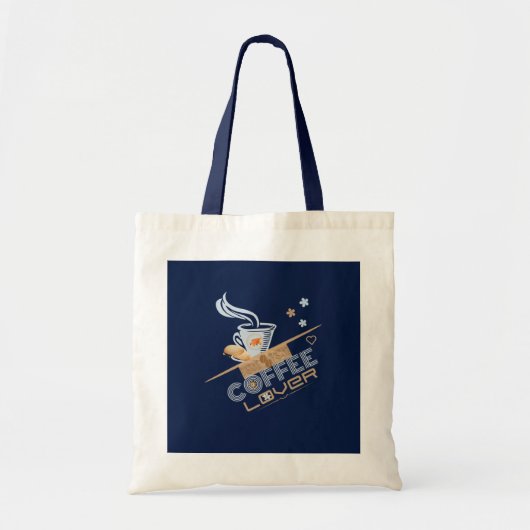 Het Ontwerp van de Koffieliefhebber Tote Bag (Voorkant)