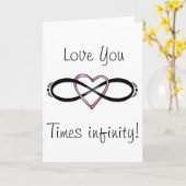 Het ontwerp van de Liefde van Infinate Kaart (Gele Bloem)