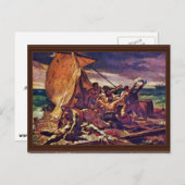 Het ontwerp van de Medusa (studie) van Géricault J Briefkaart (Voorkant / Achterkant)