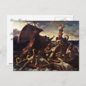 Het ontwerp van de Medusa, van Géricault Jean Loui Briefkaart (Voorkant / Achterkant)