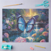 Het ontwerp van de mobiele vlinderreeks 14 tissuepapier (Craft)