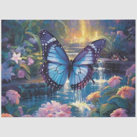 Het ontwerp van de mobiele vlinderreeks 14 tissuepapier (Voorkant)