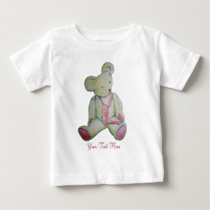 het ontwerp van de oude teddy - beer is van rode s