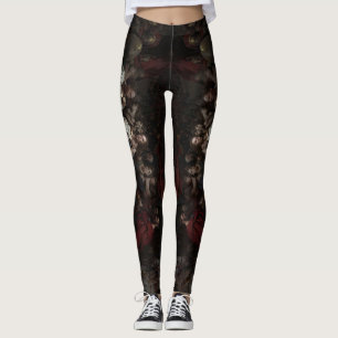 Het ontwerp van de panty's met een schilderij dat leggings