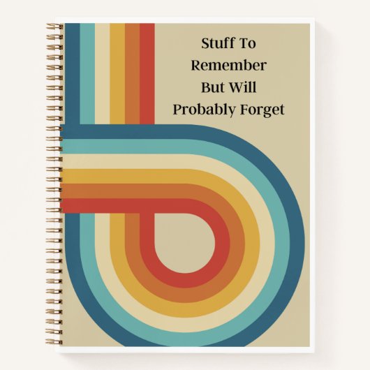 , het Ontwerp van de Retro, Bulletpoint, om lijste Notitieboek (Voorkant)