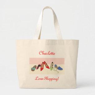 Het ontwerp van de Schoenen van de Partij - gepers Grote Tote Bag