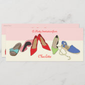 Het ontwerp van de Schoenen van de Partij - gepers Kaart (Voorkant / Achterkant)