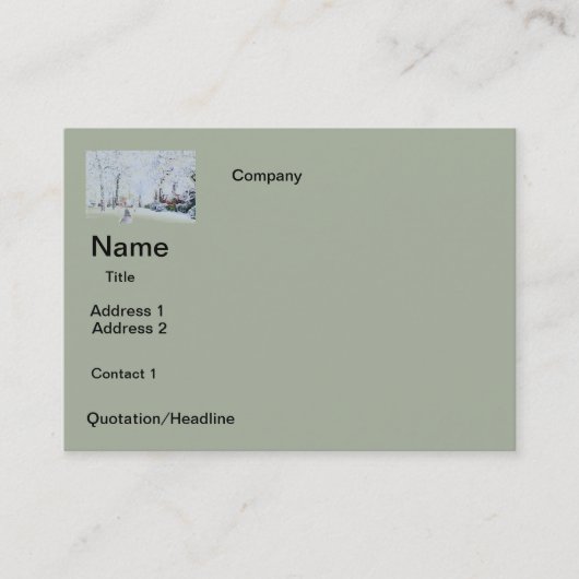 Het ONTWERP van de SNEEUW van visitekaartjes (Voorkant)