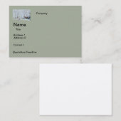 Het ONTWERP van de SNEEUW van visitekaartjes (Voorkant / Achterkant)