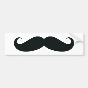 Het ontwerp van de snor bumpersticker