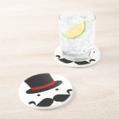 Het Ontwerp van de snor Zandsteen Onderzetter (Zijkant)