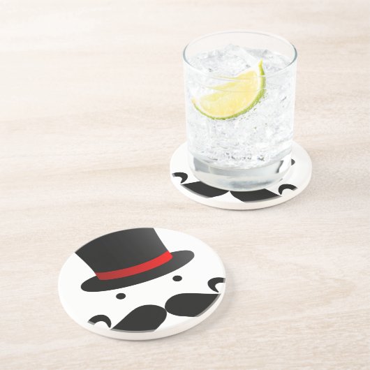 Het Ontwerp van de snor Zandsteen Onderzetter (Zijkant)