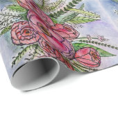 Het ontwerp van de Splendor van Rozen op verpakkin Cadeaupapier (Rol Hoek)