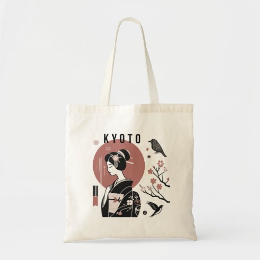 Het ontwerp van de stad Kyoto Japan Tote Bag (Voorkant)