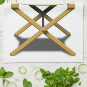 Het ontwerp van de stoel van de directeuren met uw theedoek (Gevouwen)