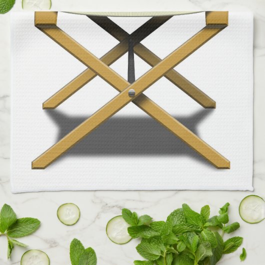 Het ontwerp van de stoel van de directeuren met uw theedoek (Gevouwen)