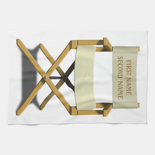 Het ontwerp van de stoel van de directeuren met uw theedoek (Horizontaal)