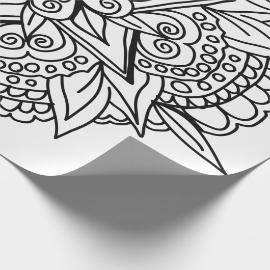 Het ontwerp van de tekening is koel. cadeaupapier (Hoek)