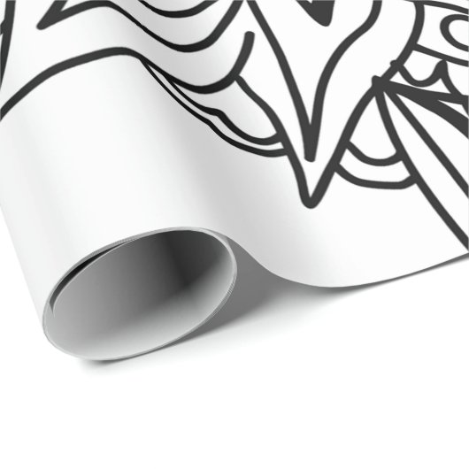 Het ontwerp van de tekening is koel. cadeaupapier (Rol Hoek)