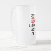 Het ontwerp van de Tekst van de sjabloon KAN NIET  Matglas Bierpul (Voorkant links)