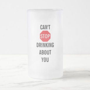 Het ontwerp van de Tekst van de sjabloon KAN NIET Matglas Bierpul