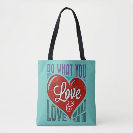 Het Ontwerp van de Tekst van de terugkeer: DOE WAT Tote Bag (Voorkant)