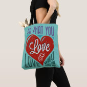 Het Ontwerp van de Tekst van de terugkeer: DOE WAT Tote Bag (Dichtbij)