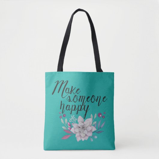 Het Ontwerp van de Tekst van de terugkeer: Maak ie Tote Bag (Voorkant)