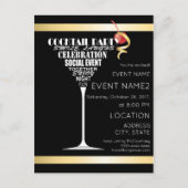 Het ontwerp van de Uitnodiging van de partij. (Voorkant)