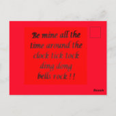 Het ontwerp van de verjaardag roze en geel met ber briefkaart (Achterkant)