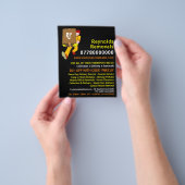 Het ontwerp van de verwijderingsdoos van het Man, Flyer (Hand)