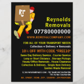 Het ontwerp van de verwijderingsdoos van het Man, Flyer (Voorkant)