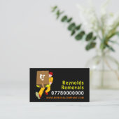 Het ontwerp van de verwijderingsdoos van het Man,  Visitekaartje (Staand voorkant)