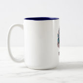 Het ontwerp van de Vibrant Typography-Mok Tweekleurige Koffiemok (Links)