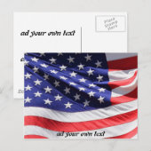 Het ontwerp van de vlag briefkaart (Voorkant / Achterkant)