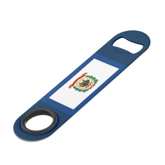 Het Ontwerp van de Vlag Staat van de West- van Speed Flessenopener (Voorkant Gekanteld)