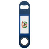 Het Ontwerp van de Vlag Staat van de West- van Speed Flessenopener (Achterkant)