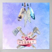 Het Ontwerp van de Waterverf van de Ventilatoren e Poster (Voorkant)